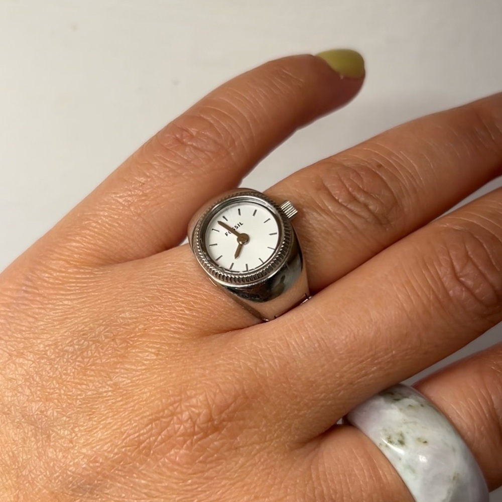Fossil Silver Watch Ring
